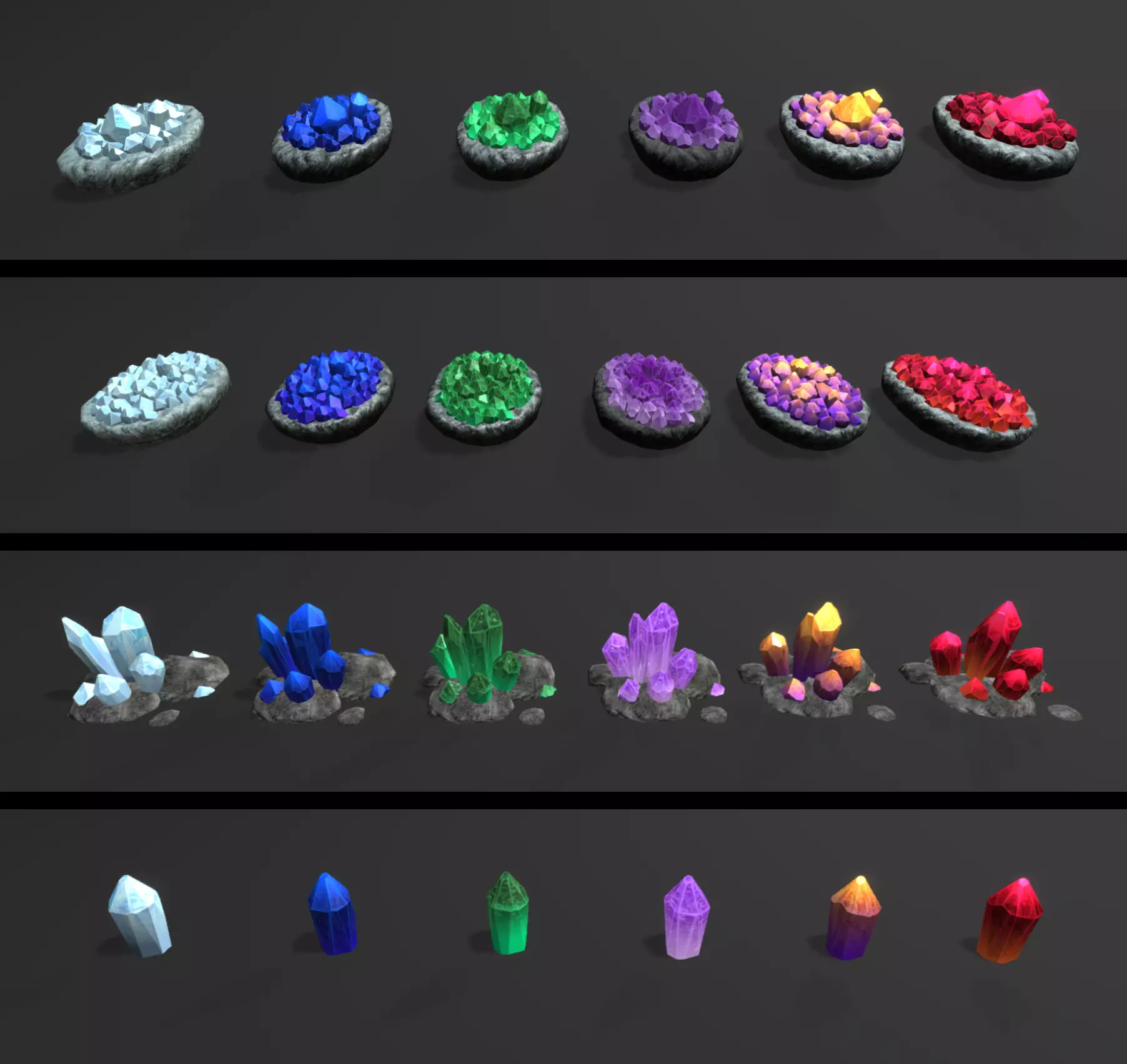 PBR Crystals Pack preview 4