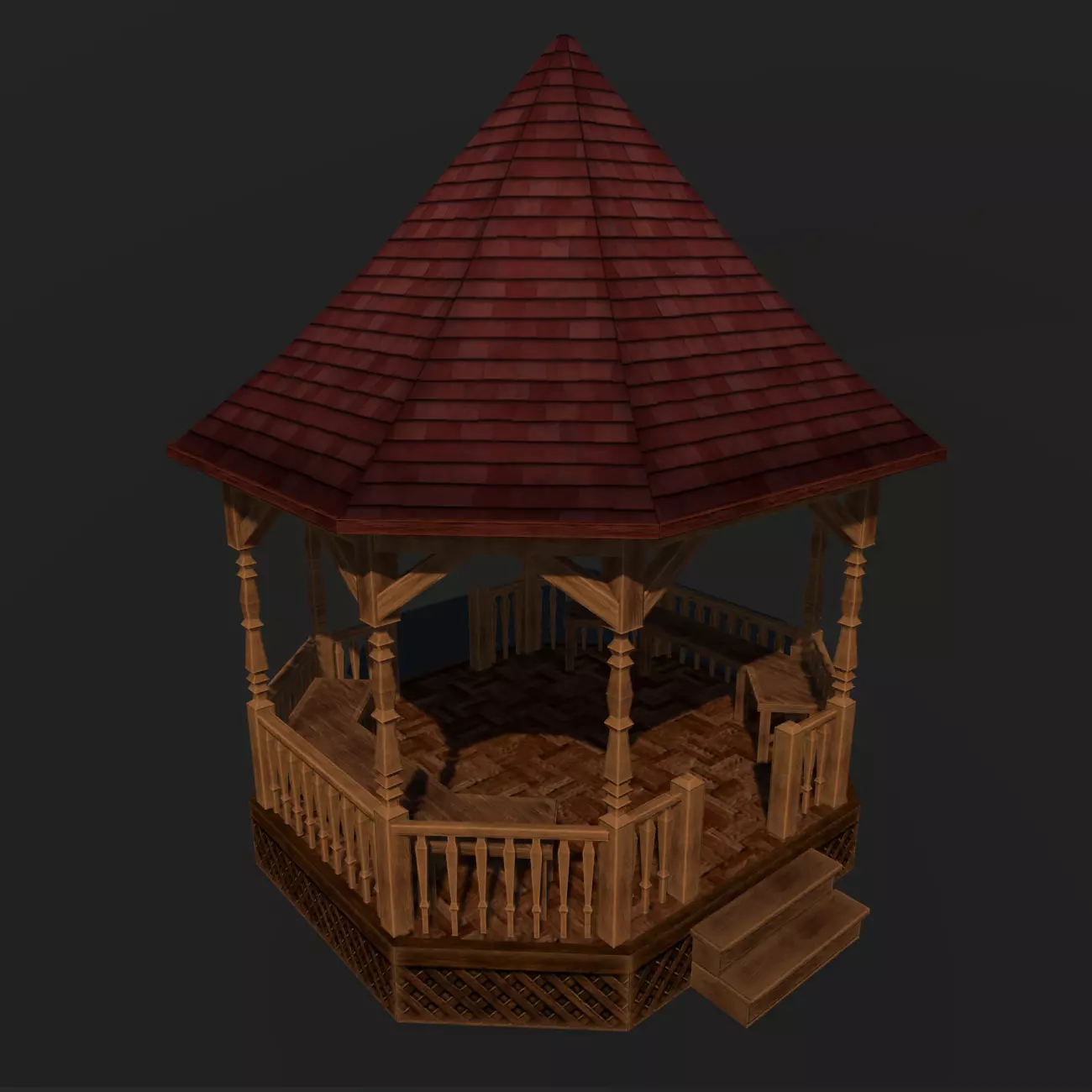 Romanian Wooden Gazebo preview 2