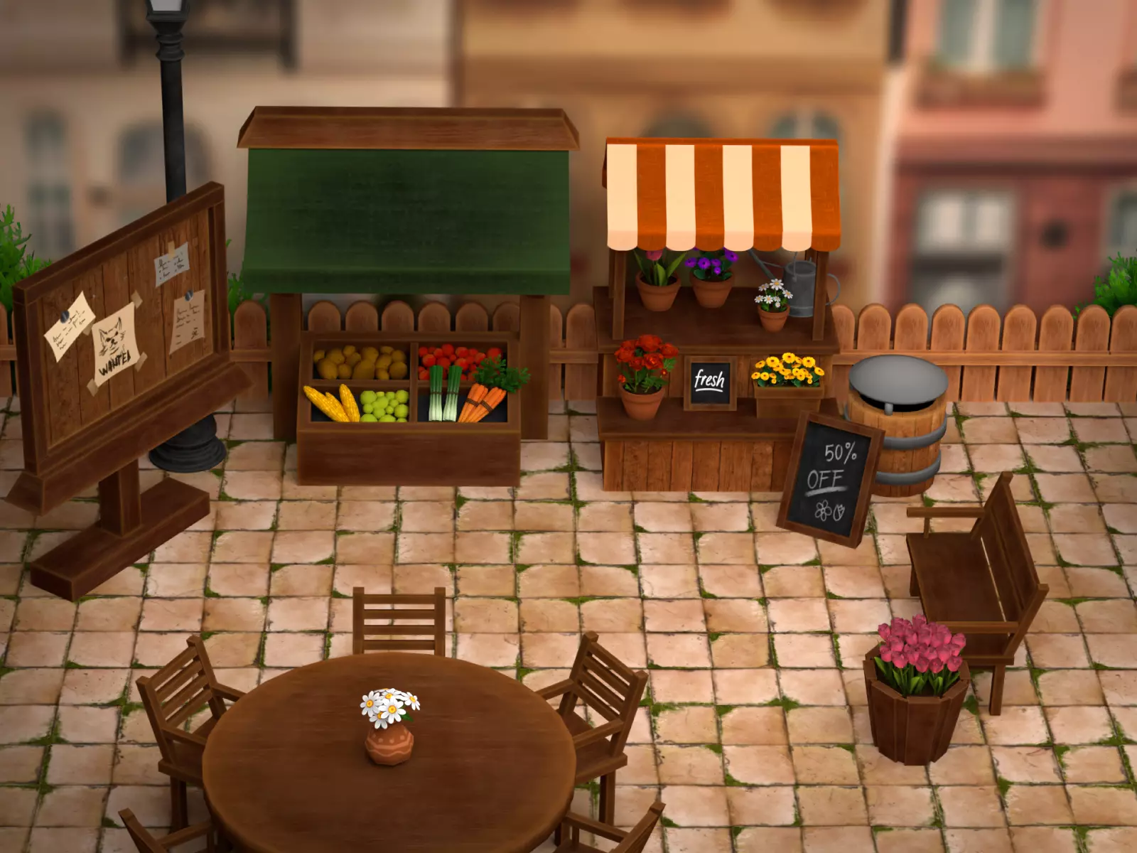 Village Life — Market and Garden preview 2
